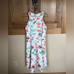 Summer floral cotton sleeveless dress